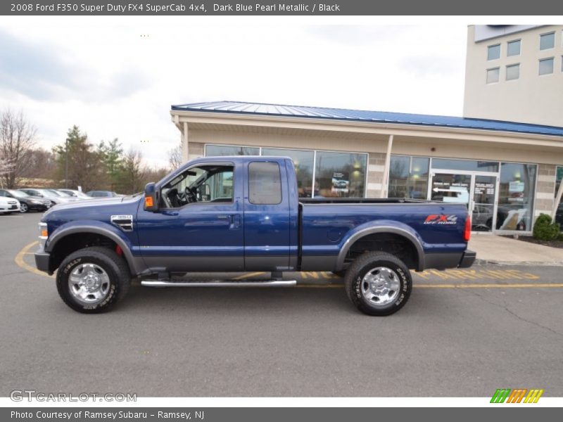 Dark Blue Pearl Metallic / Black 2008 Ford F350 Super Duty FX4 SuperCab 4x4