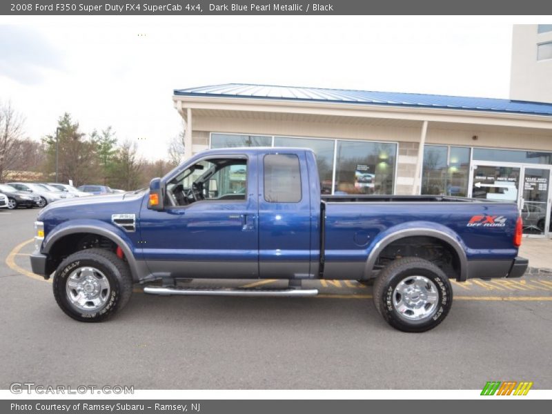 Dark Blue Pearl Metallic / Black 2008 Ford F350 Super Duty FX4 SuperCab 4x4