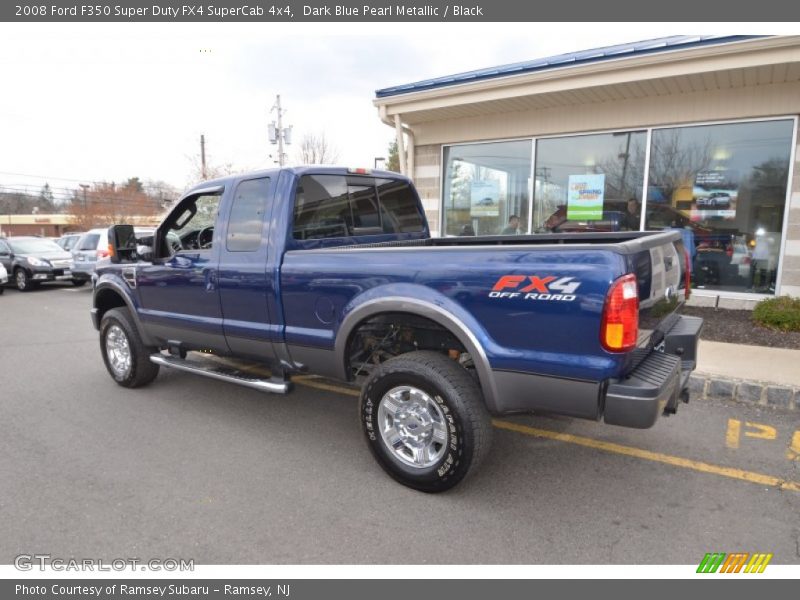 Dark Blue Pearl Metallic / Black 2008 Ford F350 Super Duty FX4 SuperCab 4x4