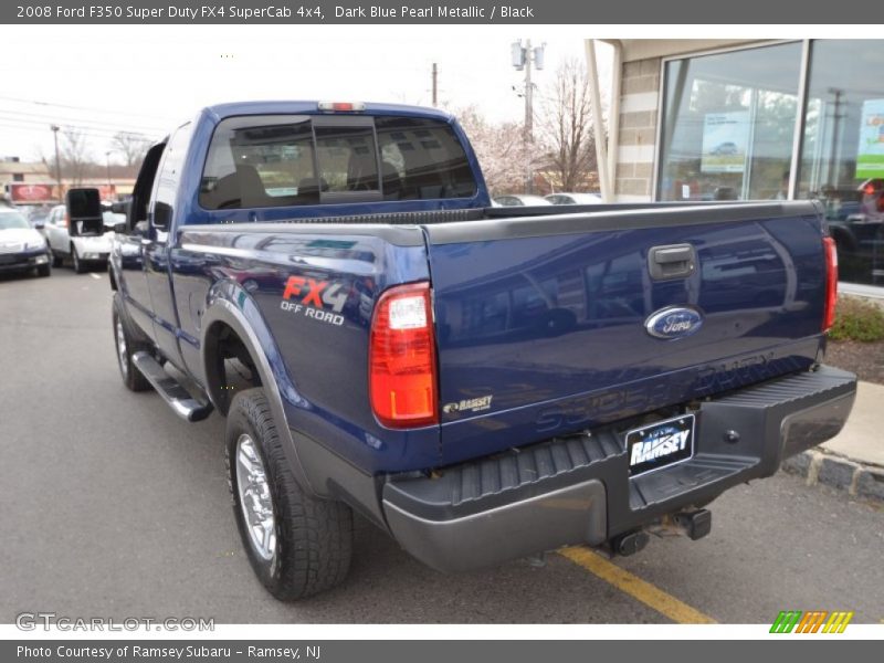 Dark Blue Pearl Metallic / Black 2008 Ford F350 Super Duty FX4 SuperCab 4x4