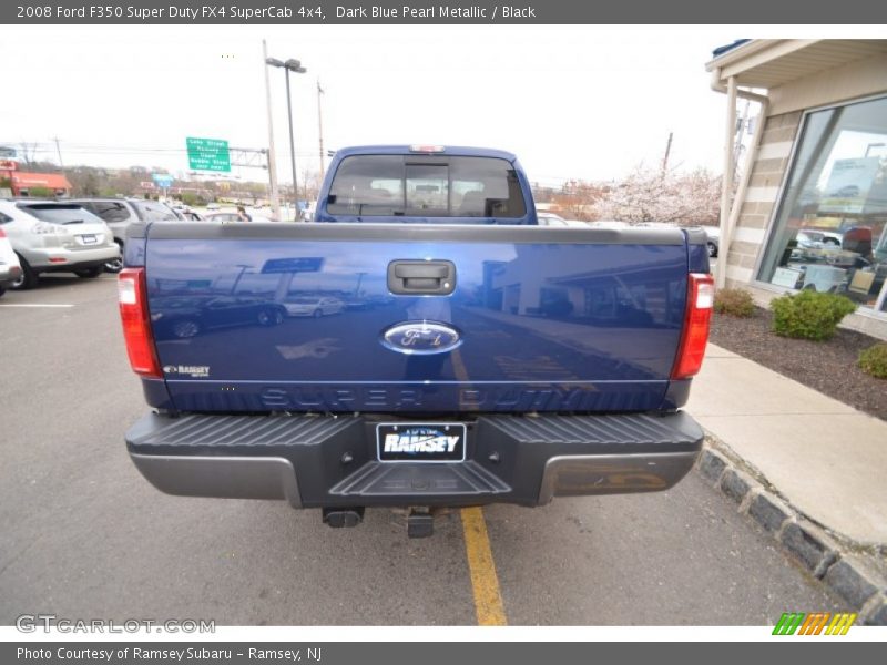 Dark Blue Pearl Metallic / Black 2008 Ford F350 Super Duty FX4 SuperCab 4x4