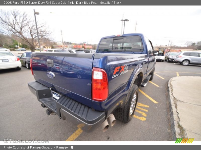 Dark Blue Pearl Metallic / Black 2008 Ford F350 Super Duty FX4 SuperCab 4x4