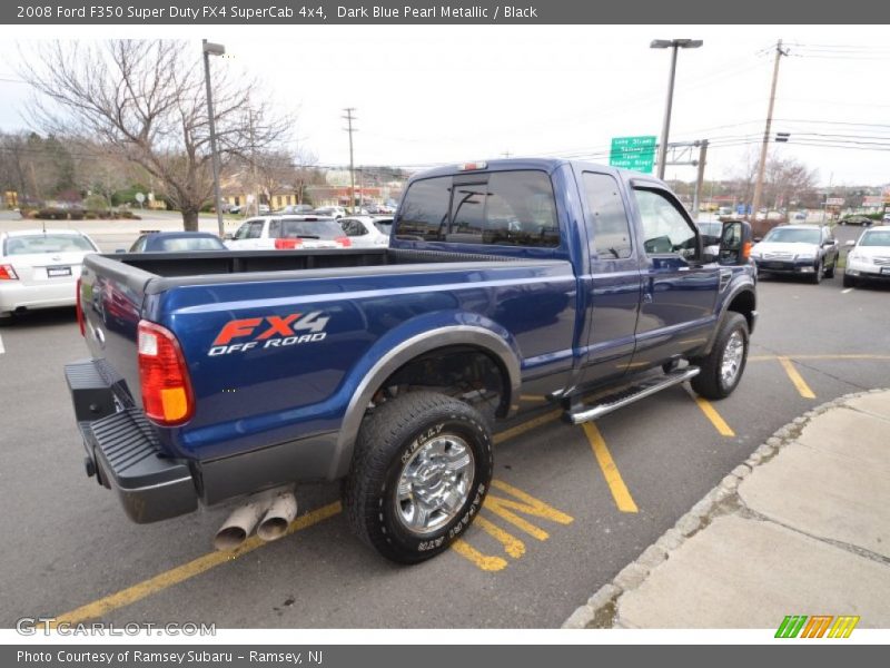 Dark Blue Pearl Metallic / Black 2008 Ford F350 Super Duty FX4 SuperCab 4x4