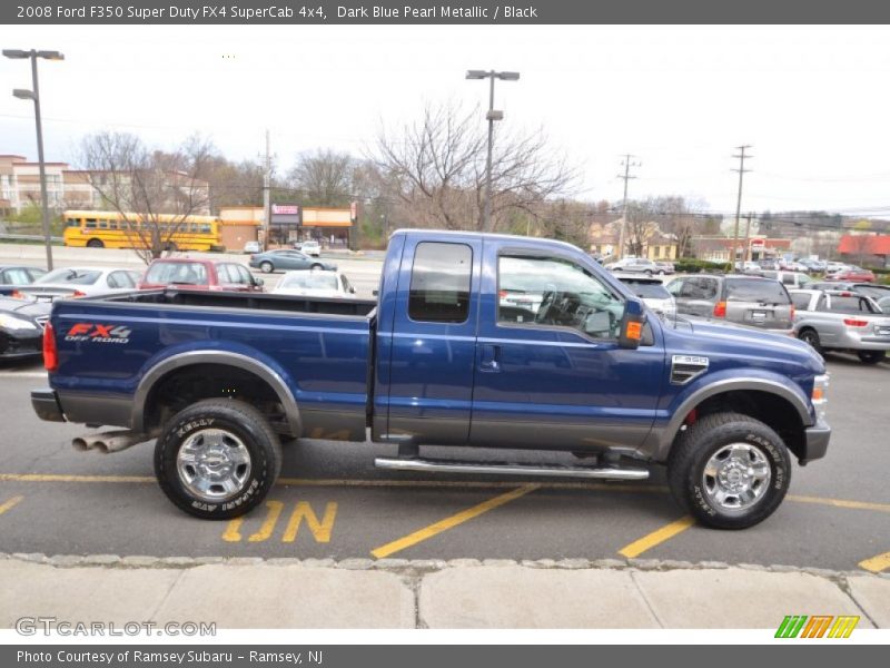 Dark Blue Pearl Metallic / Black 2008 Ford F350 Super Duty FX4 SuperCab 4x4