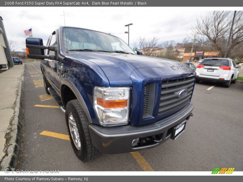 Dark Blue Pearl Metallic / Black 2008 Ford F350 Super Duty FX4 SuperCab 4x4