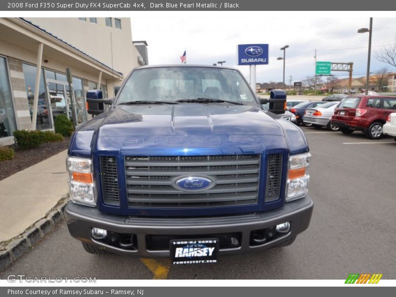Dark Blue Pearl Metallic / Black 2008 Ford F350 Super Duty FX4 SuperCab 4x4