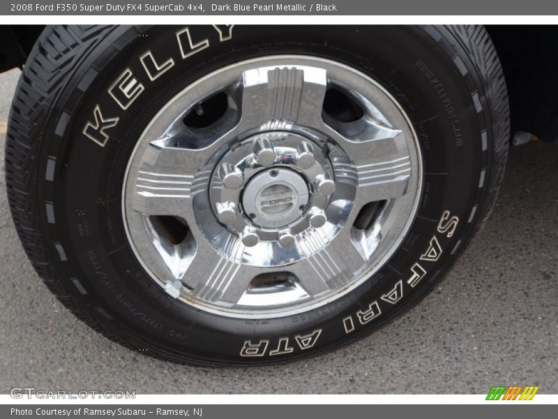 Dark Blue Pearl Metallic / Black 2008 Ford F350 Super Duty FX4 SuperCab 4x4