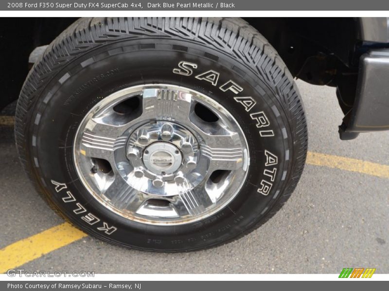Dark Blue Pearl Metallic / Black 2008 Ford F350 Super Duty FX4 SuperCab 4x4