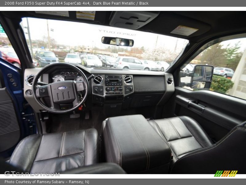 Dark Blue Pearl Metallic / Black 2008 Ford F350 Super Duty FX4 SuperCab 4x4