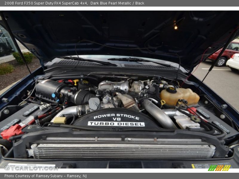 Dark Blue Pearl Metallic / Black 2008 Ford F350 Super Duty FX4 SuperCab 4x4