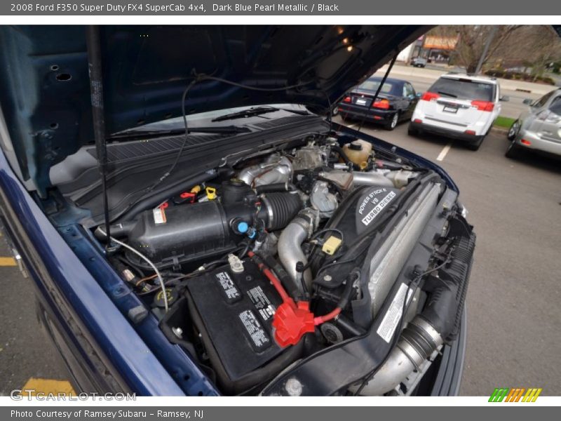 Dark Blue Pearl Metallic / Black 2008 Ford F350 Super Duty FX4 SuperCab 4x4