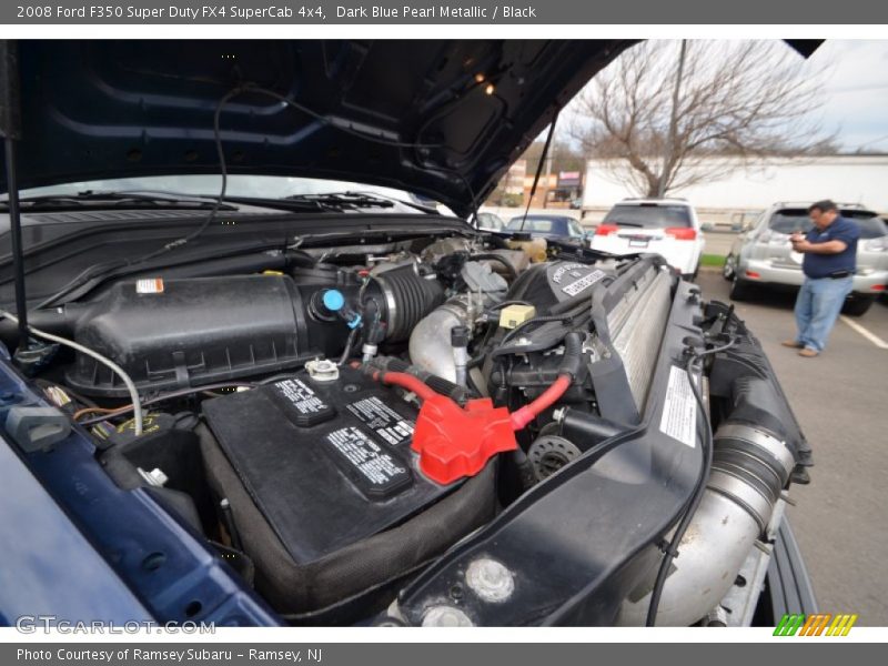 Dark Blue Pearl Metallic / Black 2008 Ford F350 Super Duty FX4 SuperCab 4x4