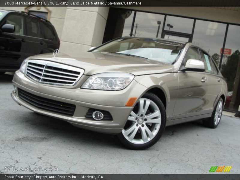 Sand Beige Metallic / Savanna/Cashmere 2008 Mercedes-Benz C 300 Luxury