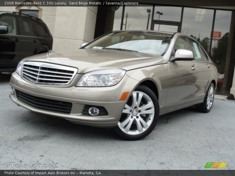 Sand Beige Metallic / Savanna/Cashmere 2008 Mercedes-Benz C 300 Luxury