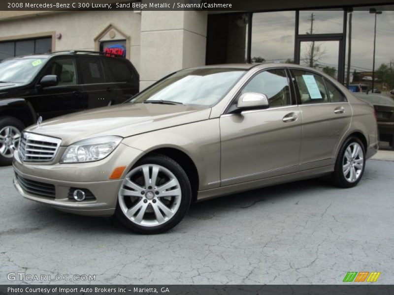 Sand Beige Metallic / Savanna/Cashmere 2008 Mercedes-Benz C 300 Luxury