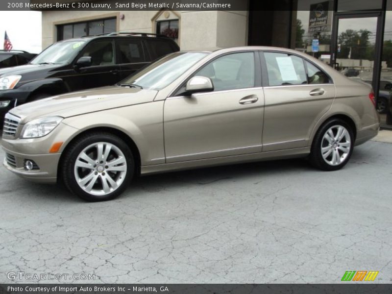 Sand Beige Metallic / Savanna/Cashmere 2008 Mercedes-Benz C 300 Luxury