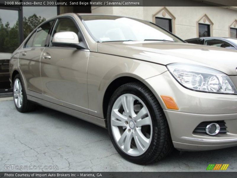 Sand Beige Metallic / Savanna/Cashmere 2008 Mercedes-Benz C 300 Luxury