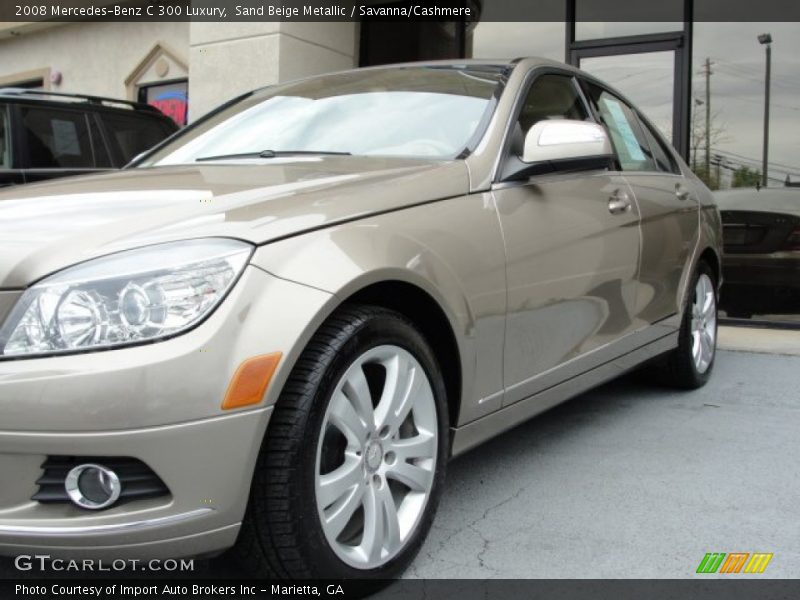 Sand Beige Metallic / Savanna/Cashmere 2008 Mercedes-Benz C 300 Luxury