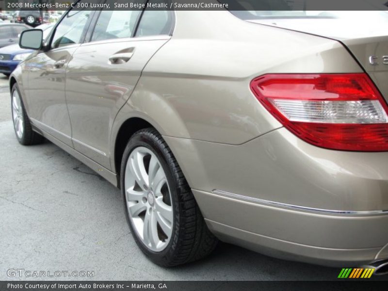 Sand Beige Metallic / Savanna/Cashmere 2008 Mercedes-Benz C 300 Luxury