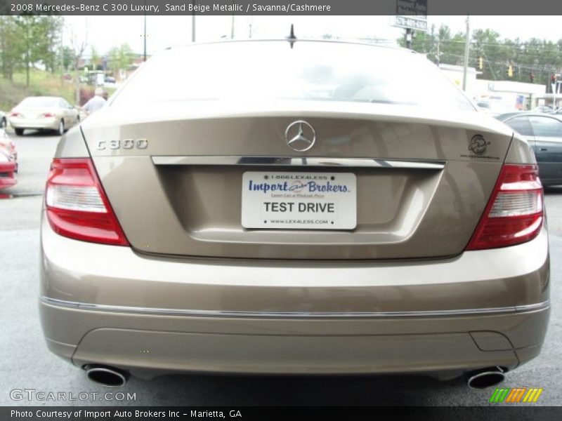 Sand Beige Metallic / Savanna/Cashmere 2008 Mercedes-Benz C 300 Luxury