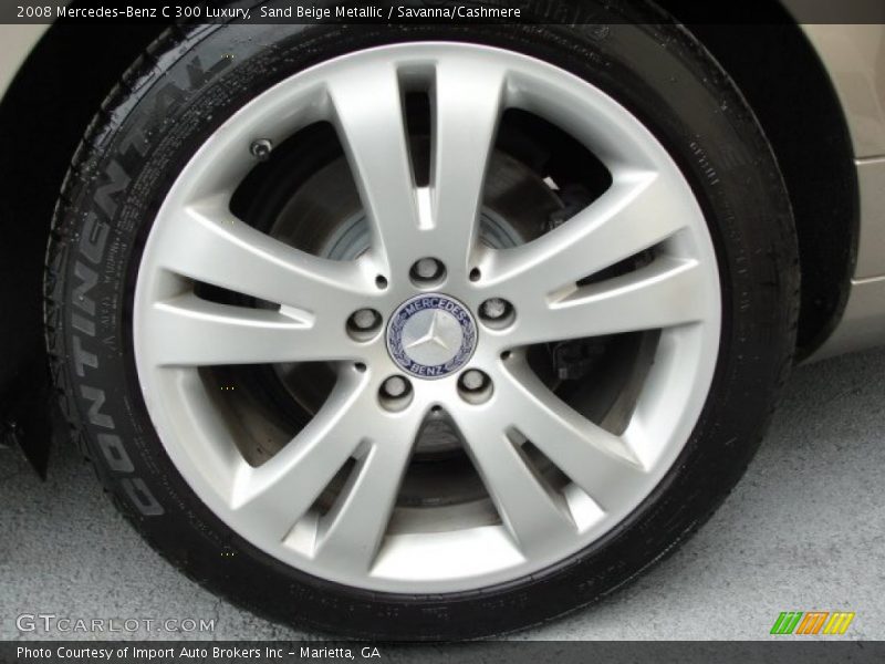 Sand Beige Metallic / Savanna/Cashmere 2008 Mercedes-Benz C 300 Luxury