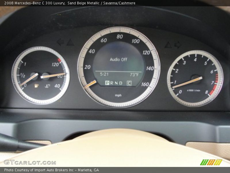 Sand Beige Metallic / Savanna/Cashmere 2008 Mercedes-Benz C 300 Luxury