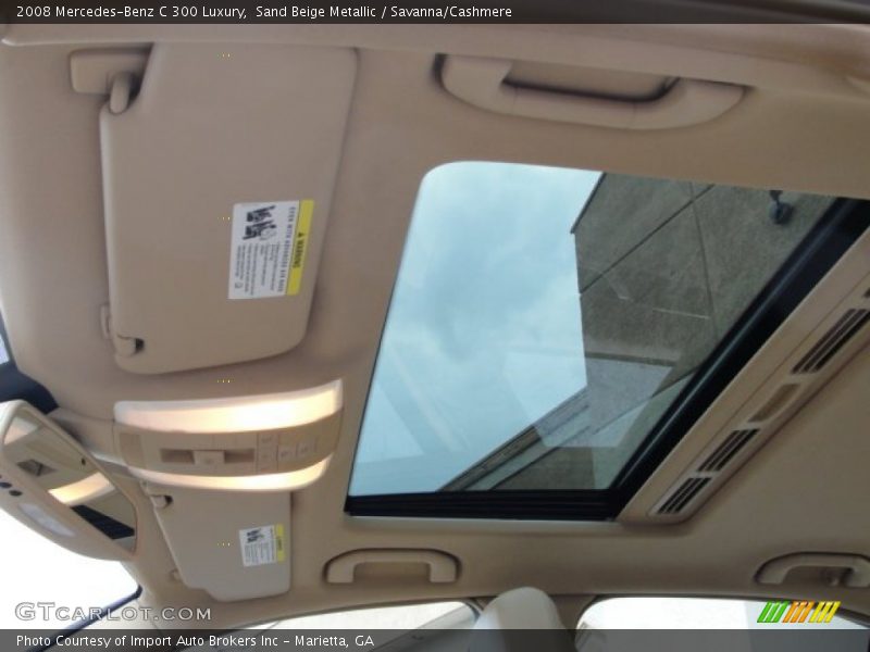 Sand Beige Metallic / Savanna/Cashmere 2008 Mercedes-Benz C 300 Luxury