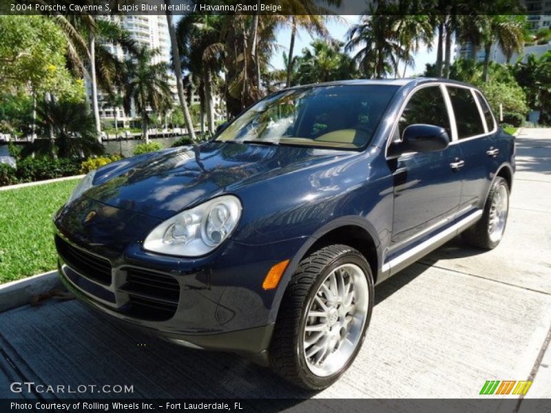 Lapis Blue Metallic / Havanna/Sand Beige 2004 Porsche Cayenne S