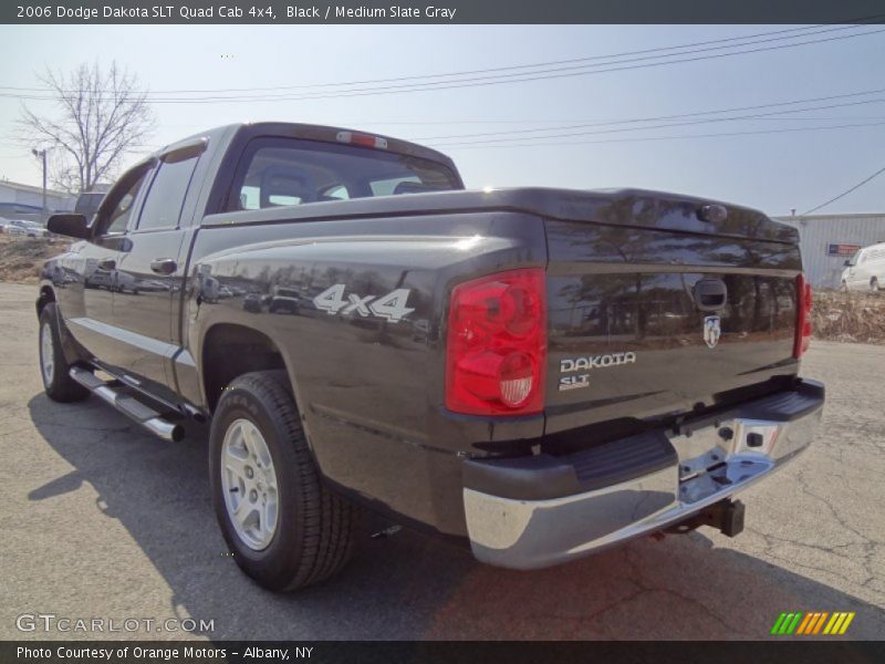 Black / Medium Slate Gray 2006 Dodge Dakota SLT Quad Cab 4x4