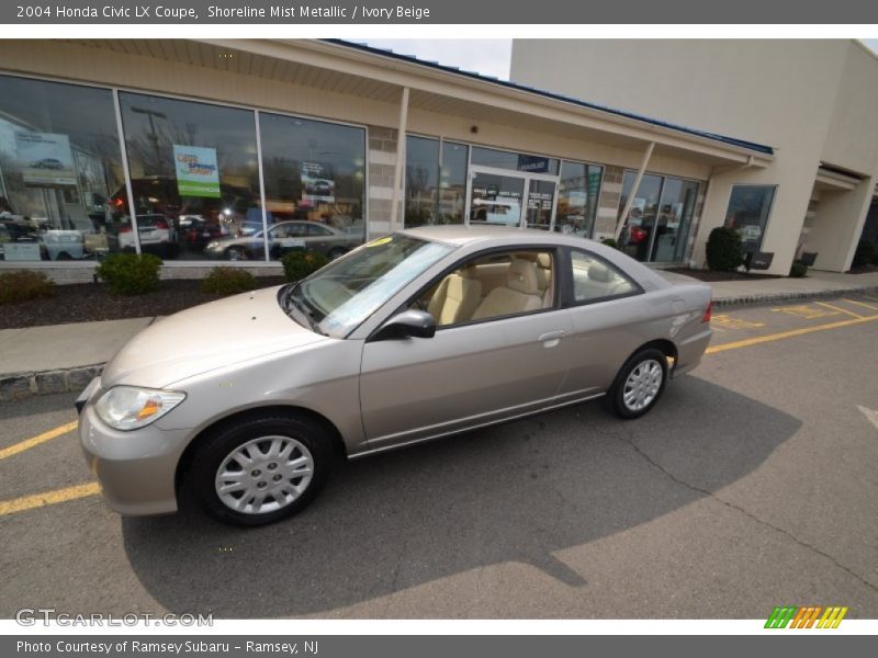 Shoreline Mist Metallic / Ivory Beige 2004 Honda Civic LX Coupe