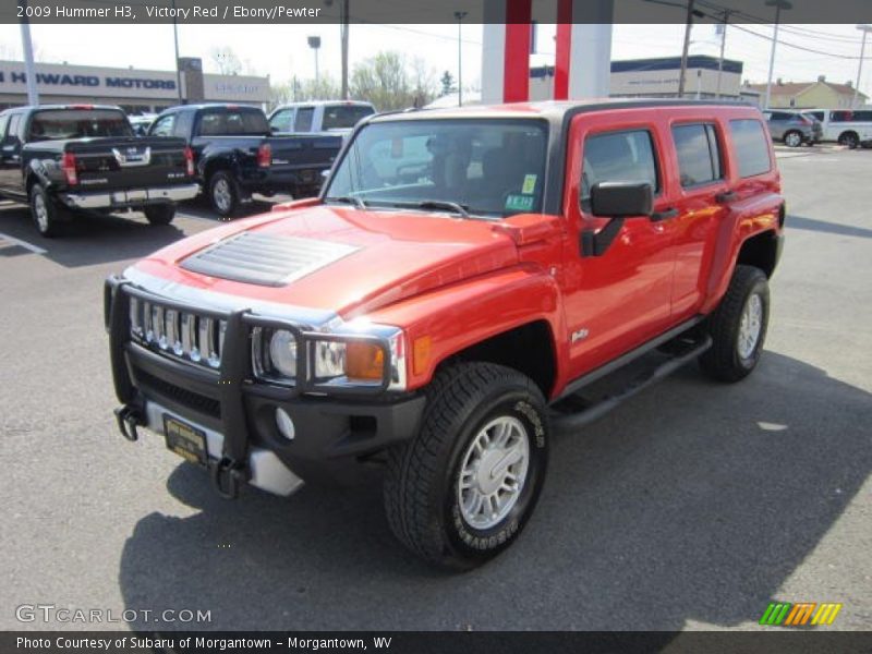 Victory Red / Ebony/Pewter 2009 Hummer H3