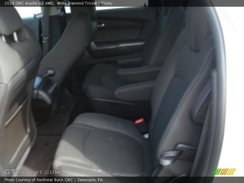 White Diamond Tricoat / Ebony 2010 GMC Acadia SLE AWD