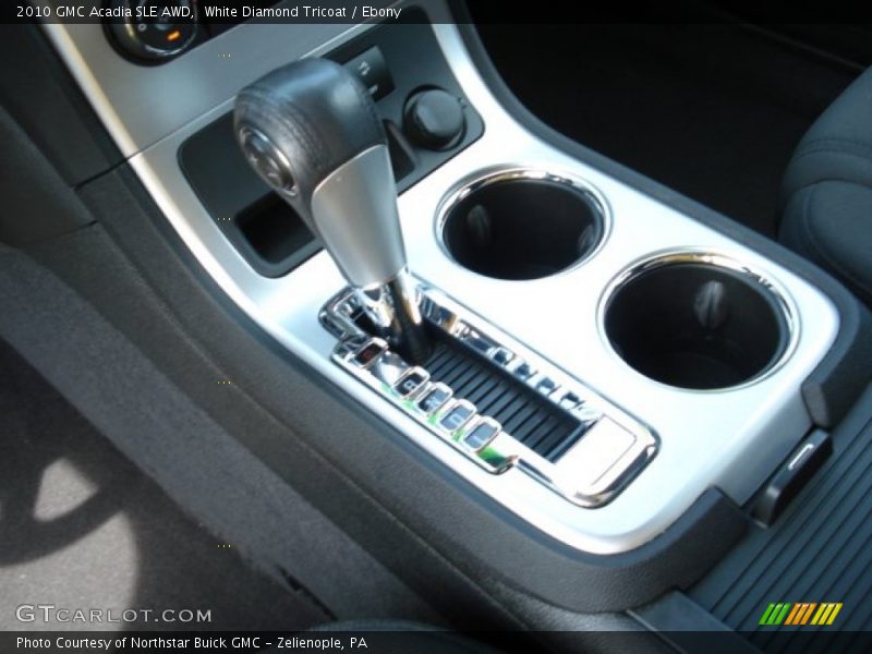 White Diamond Tricoat / Ebony 2010 GMC Acadia SLE AWD