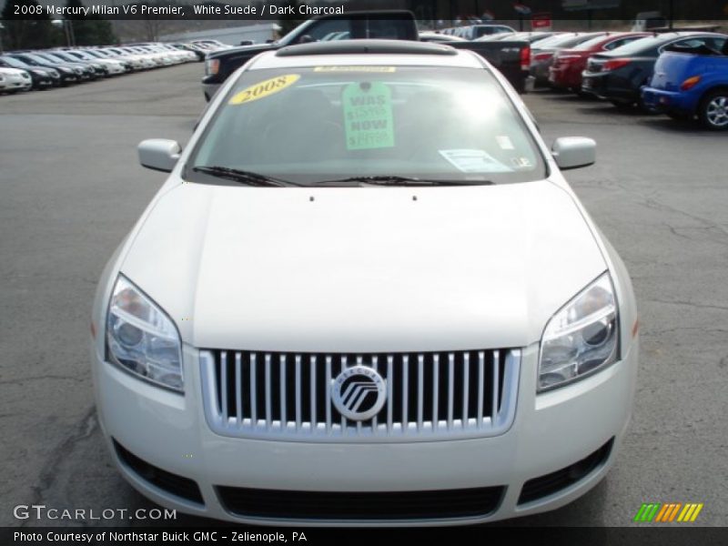 White Suede / Dark Charcoal 2008 Mercury Milan V6 Premier