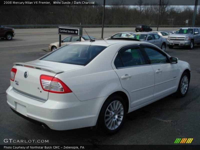 White Suede / Dark Charcoal 2008 Mercury Milan V6 Premier