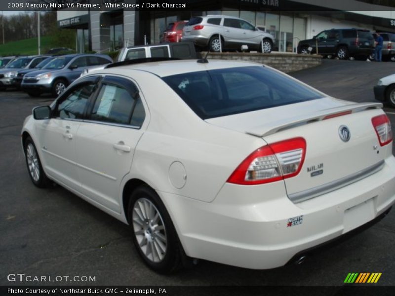 White Suede / Dark Charcoal 2008 Mercury Milan V6 Premier