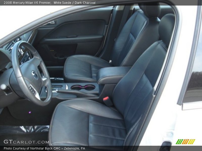 White Suede / Dark Charcoal 2008 Mercury Milan V6 Premier