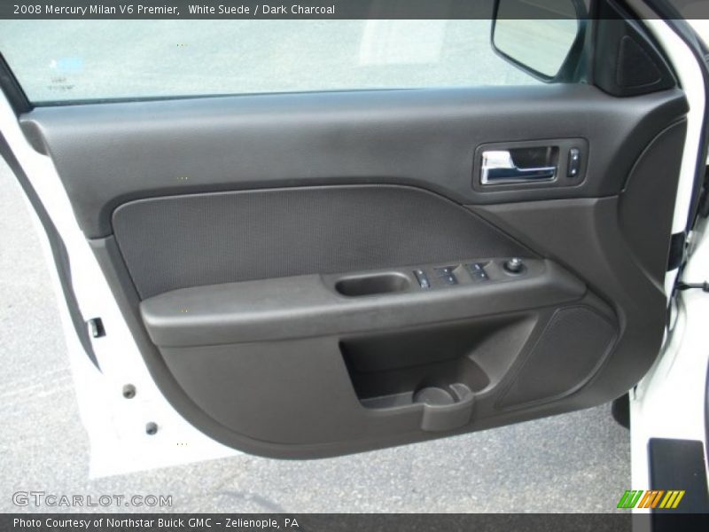 White Suede / Dark Charcoal 2008 Mercury Milan V6 Premier