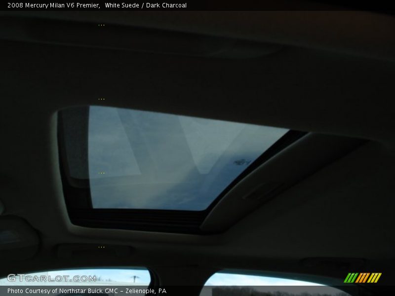 White Suede / Dark Charcoal 2008 Mercury Milan V6 Premier