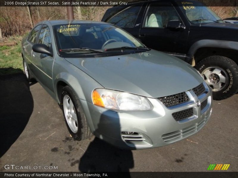 Satin Jade Pearlcoat / Dark Slate Grey 2006 Dodge Stratus SXT Sedan