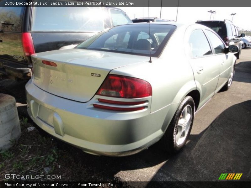 Satin Jade Pearlcoat / Dark Slate Grey 2006 Dodge Stratus SXT Sedan