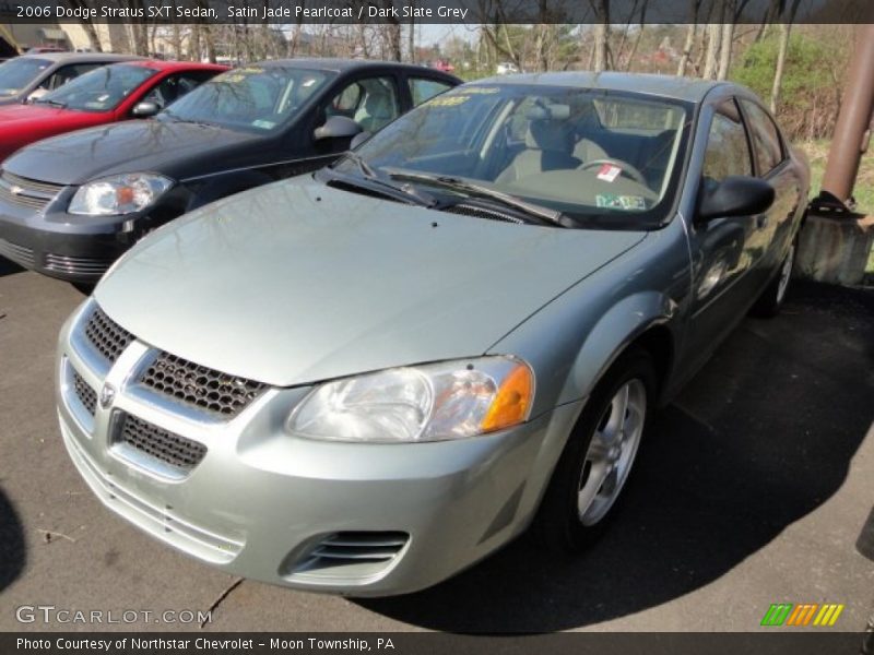 Satin Jade Pearlcoat / Dark Slate Grey 2006 Dodge Stratus SXT Sedan