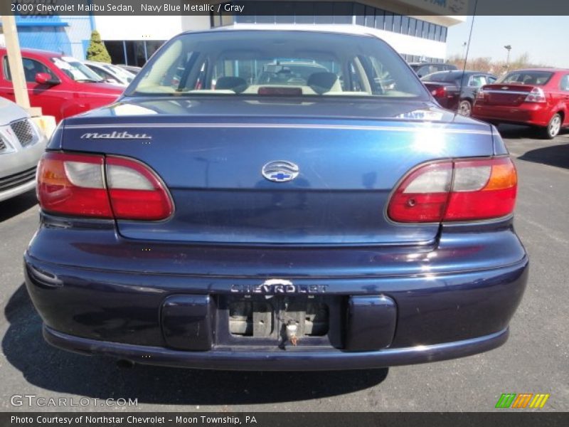 Navy Blue Metallic / Gray 2000 Chevrolet Malibu Sedan