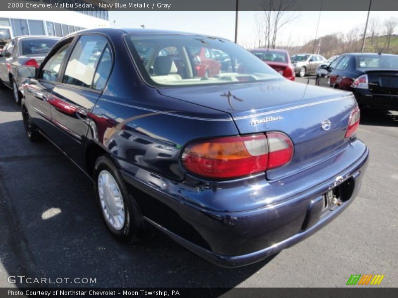 Navy Blue Metallic / Gray 2000 Chevrolet Malibu Sedan