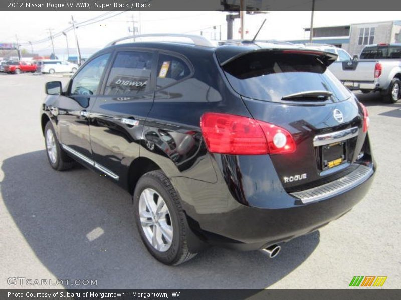 Super Black / Black 2012 Nissan Rogue SV AWD