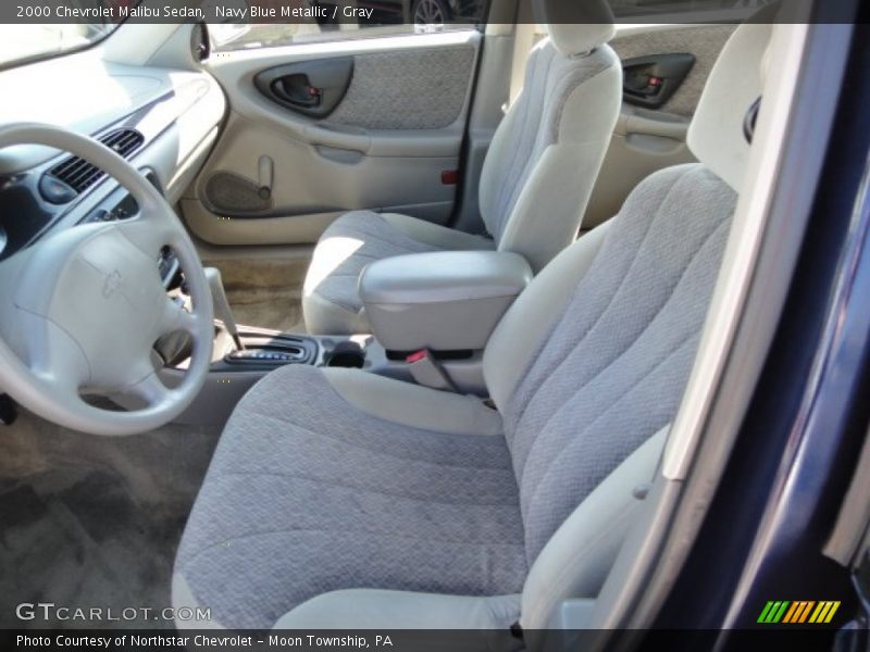 Navy Blue Metallic / Gray 2000 Chevrolet Malibu Sedan