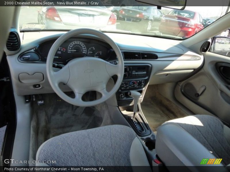 Navy Blue Metallic / Gray 2000 Chevrolet Malibu Sedan