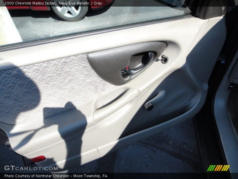 Navy Blue Metallic / Gray 2000 Chevrolet Malibu Sedan