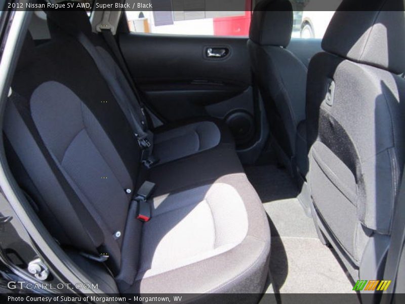 Super Black / Black 2012 Nissan Rogue SV AWD