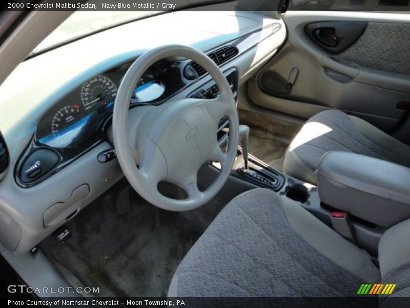 Navy Blue Metallic / Gray 2000 Chevrolet Malibu Sedan